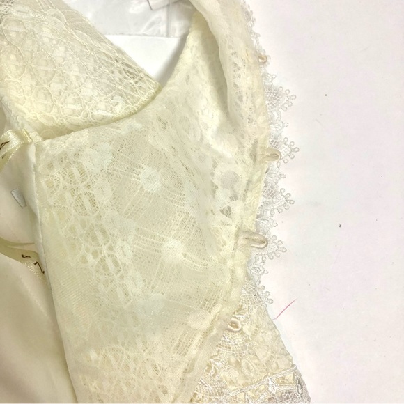 Galina NEW Ivory Sleeveless Lace Corset Crop Top Size 6 NWT - Picture 11 of 12